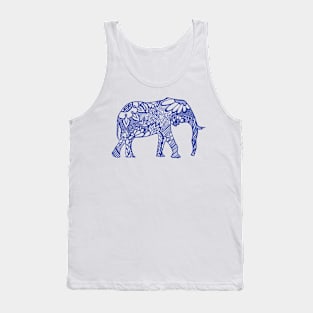 Elephant_bluess Tank Top